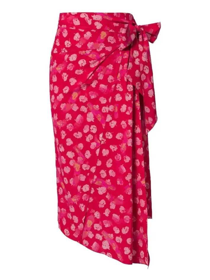 Faniry floral silk-blend midi skirt Faniry floral silk-blend midi skirt