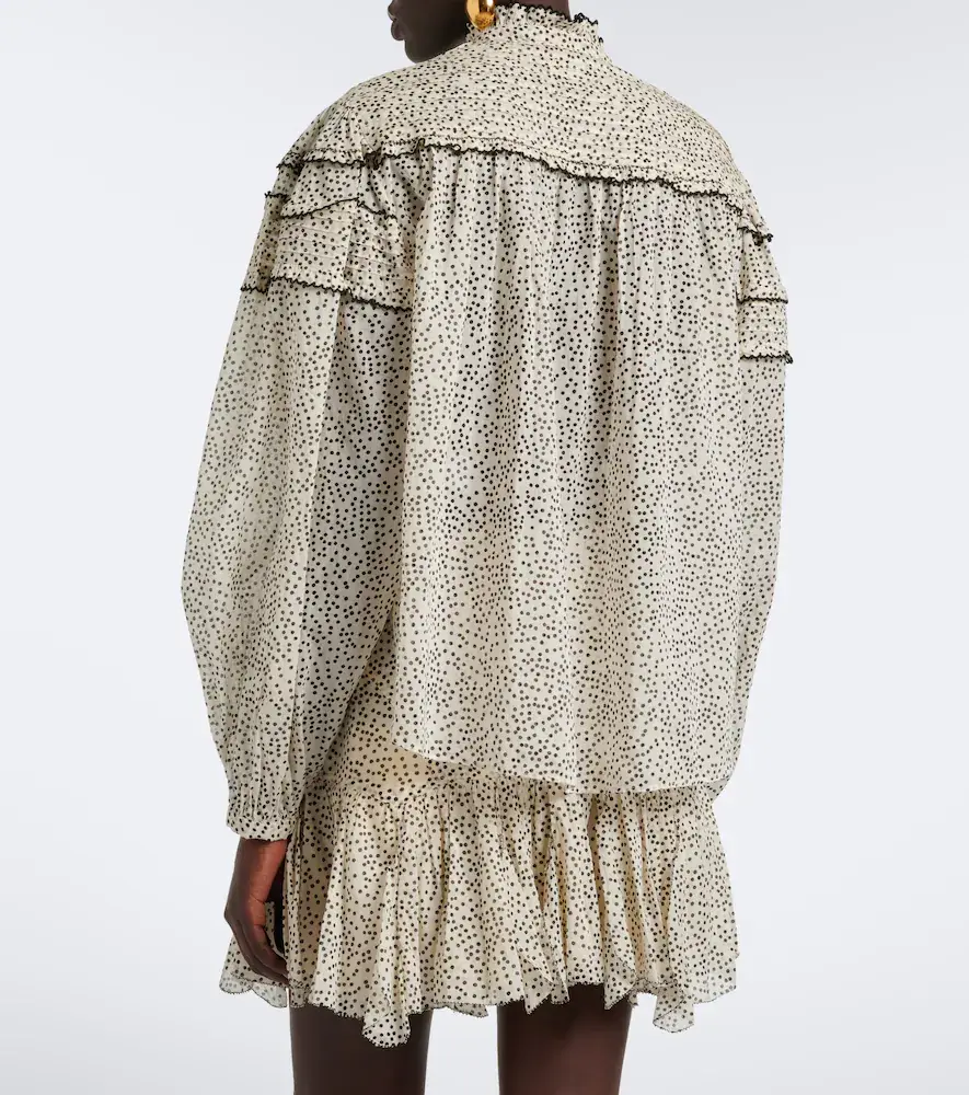 Marant Étoile Doane polka-dot cotton voile blouse | Thumbnail 3 Marant Étoile Doane polka-dot cotton voile blouse | Thumbnail 3