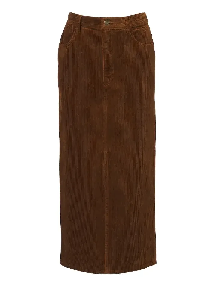 Odalie cotton and linen corduroy maxi skirt Odalie cotton and linen corduroy maxi skirt