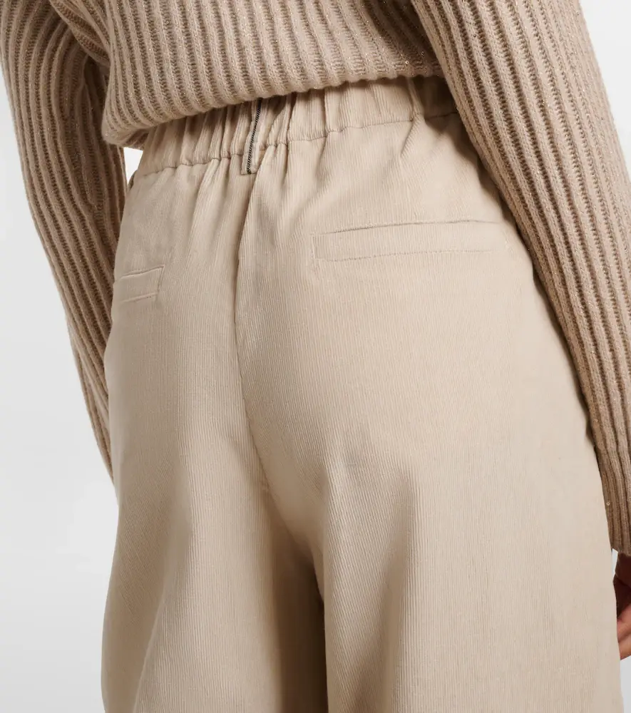 Brunello Cucinelli Cotton-blend corduroy wide-leg pants | Thumbnail 3 Brunello Cucinelli Cotton-blend corduroy wide-leg pants | Thumbnail 3