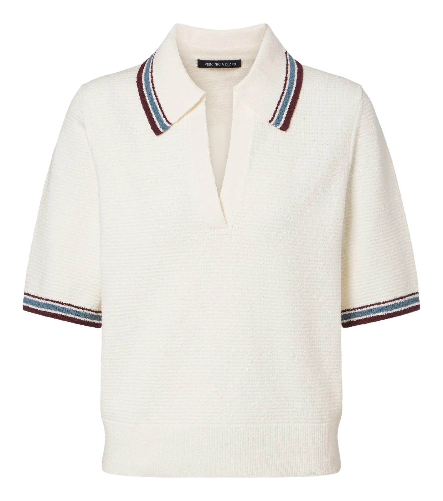 Quinelle knitted cotton-blend polo shirt Quinelle knitted cotton-blend polo shirt