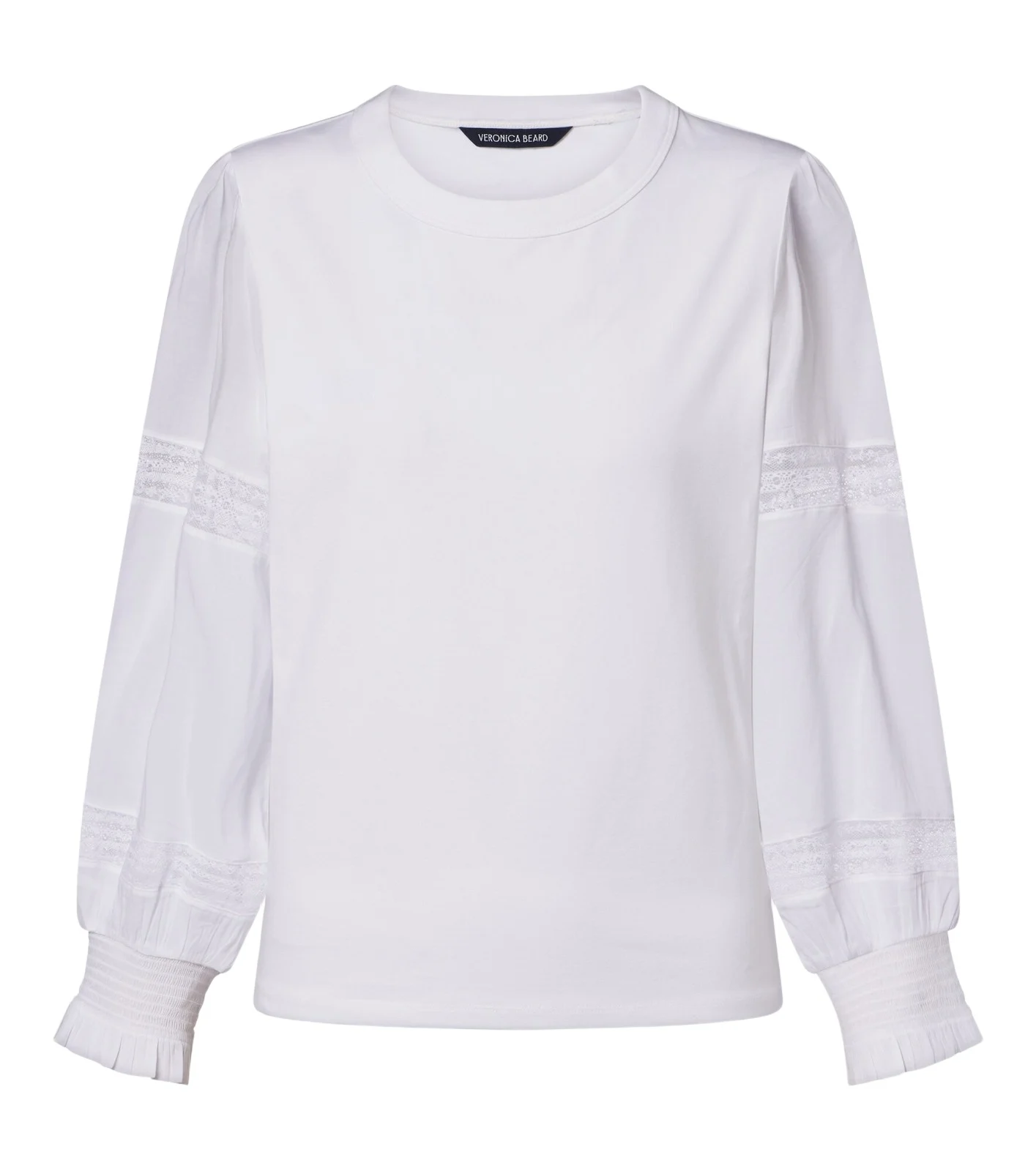 Bellamie lace-trimmed cotton-blend top
