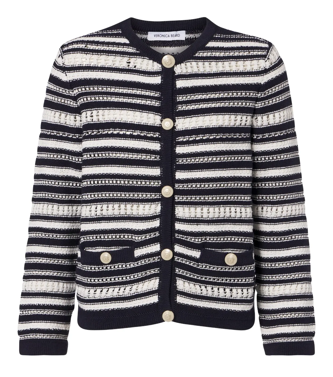 Bellingham striped cotton cardigan