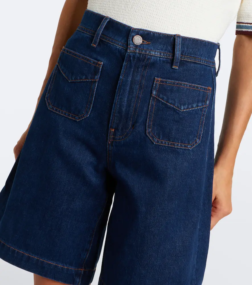 Veronica Beard Carter denim Bermuda shorts | Thumbnail 5 Veronica Beard Carter denim Bermuda shorts | Thumbnail 5