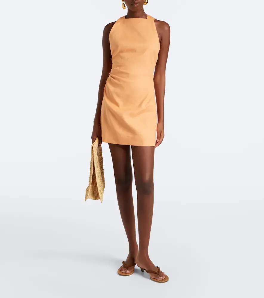 SIR. Thora linen minidress | Thumbnail 4