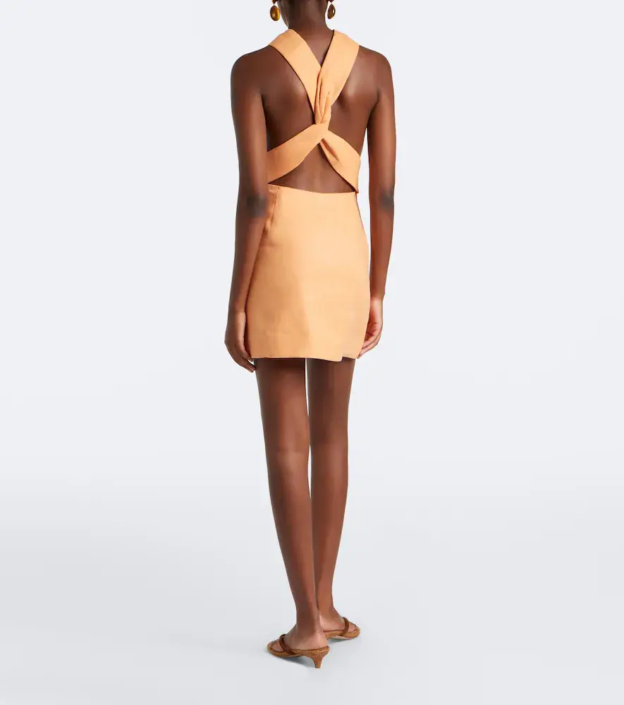 SIR. Thora linen minidress | Thumbnail 6