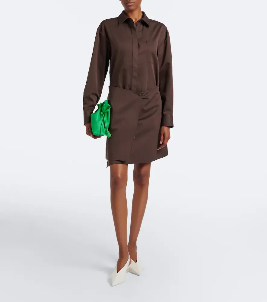 Loewe Cotton and silk gabardine shirt dress | Thumbnail 3 Loewe Cotton and silk gabardine shirt dress | Thumbnail 3
