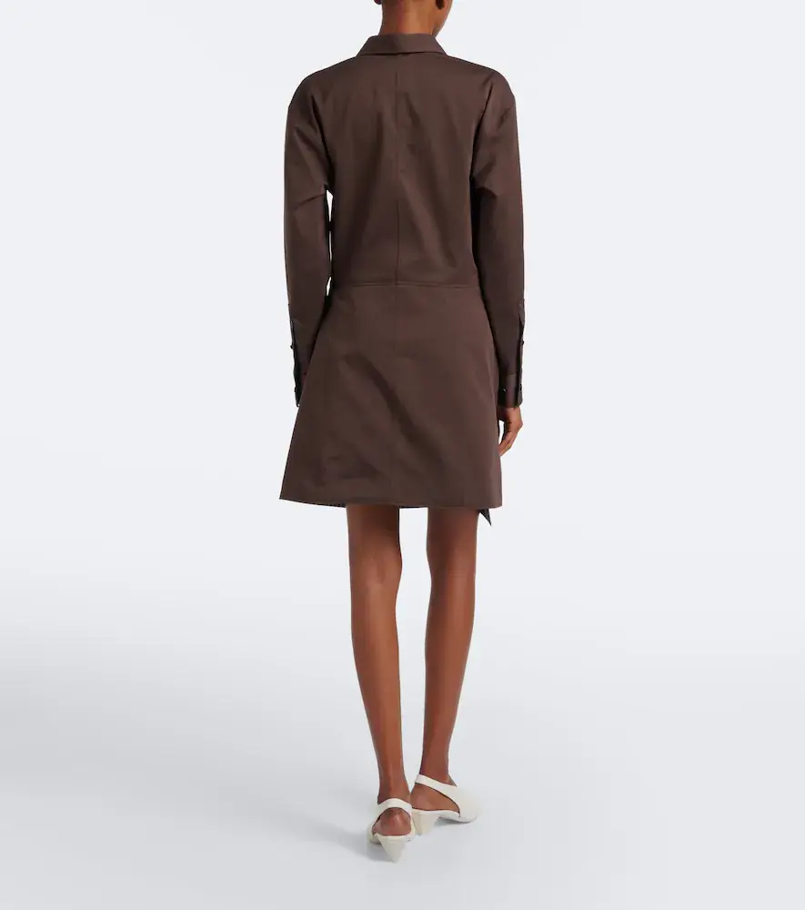 Loewe Cotton and silk gabardine shirt dress | Thumbnail 5 Loewe Cotton and silk gabardine shirt dress | Thumbnail 5