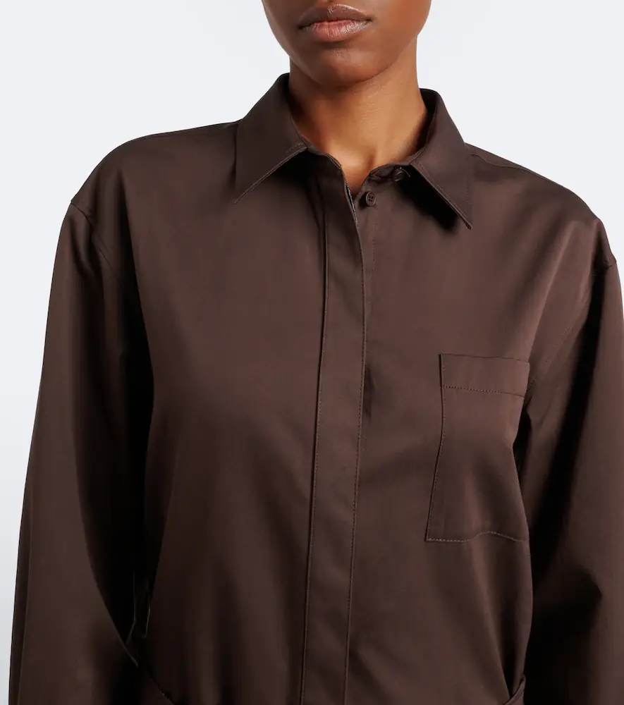Loewe Cotton and silk gabardine shirt dress | Thumbnail 6 Loewe Cotton and silk gabardine shirt dress | Thumbnail 6