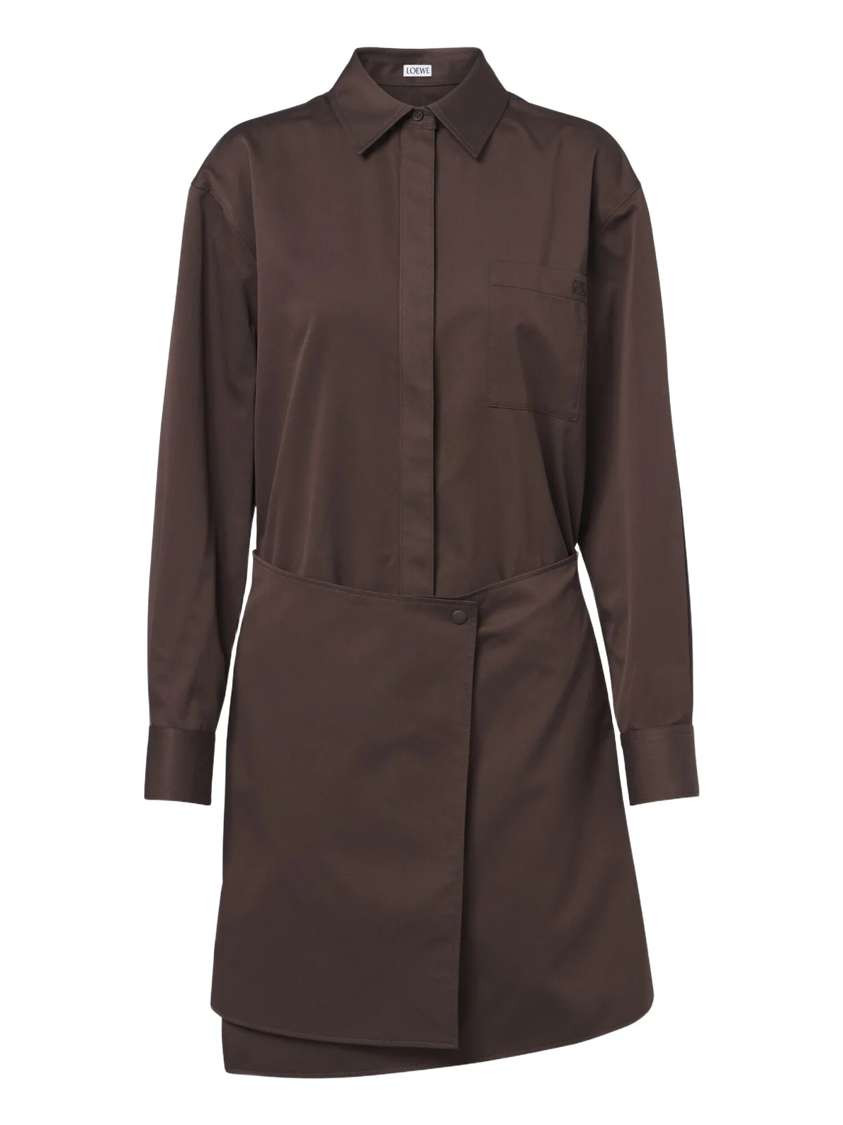 Loewe Cotton and silk gabardine shirt dress