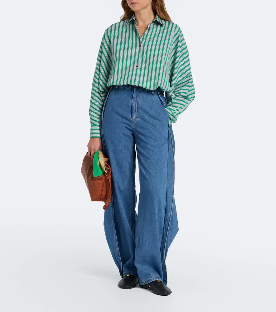 Loewe Draped wide-leg jeans | Thumbnail 4