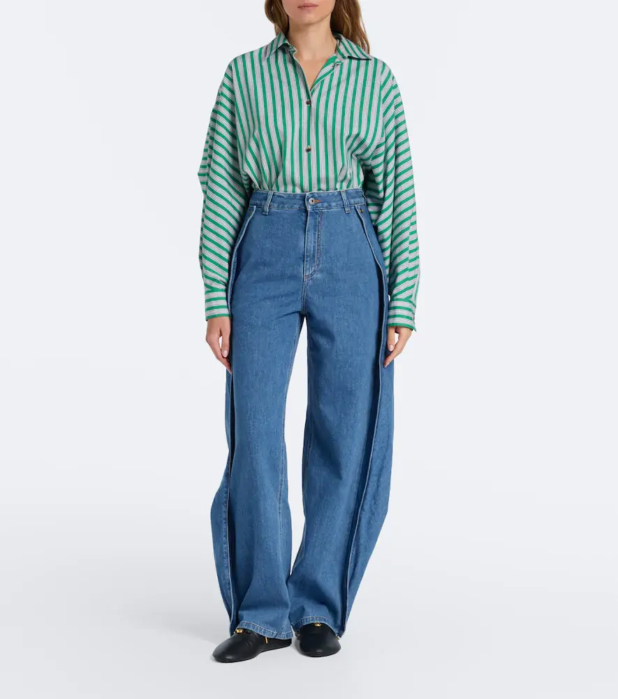 Loewe Draped wide-leg jeans | Thumbnail 7