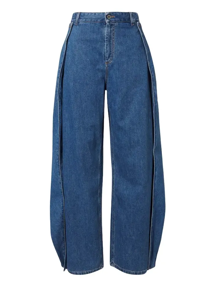 Draped wide-leg jeans Draped wide-leg jeans