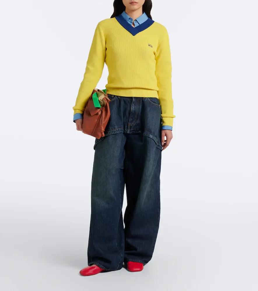 Loewe Double L cotton and wool sweater | Thumbnail 4