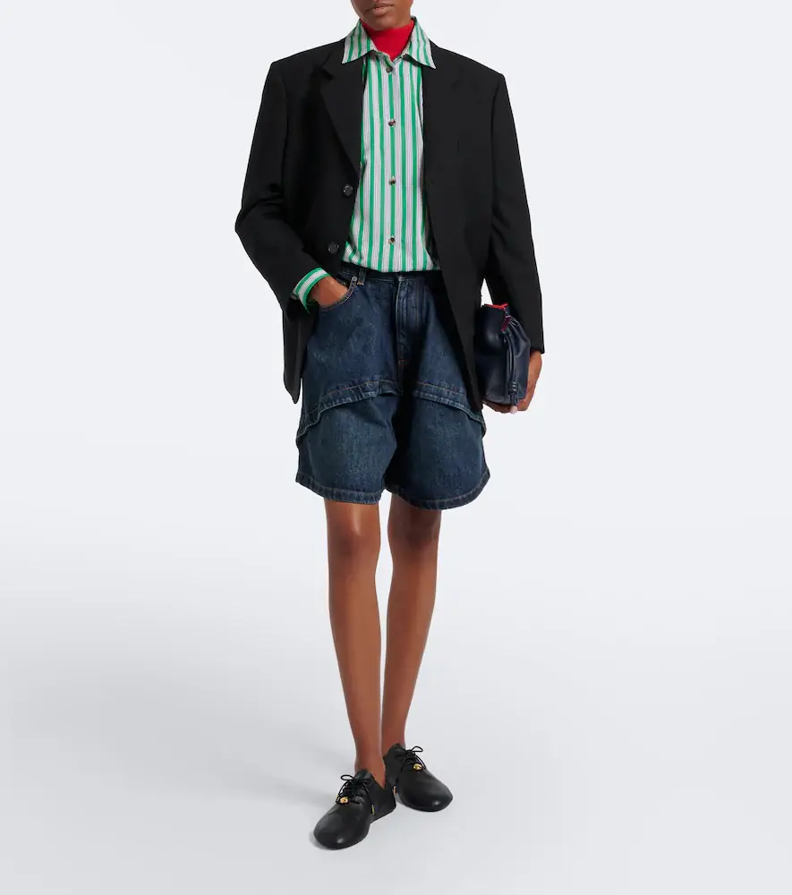 Loewe Paneled denim Bermuda shorts | Thumbnail 4 Loewe Paneled denim Bermuda shorts | Thumbnail 4