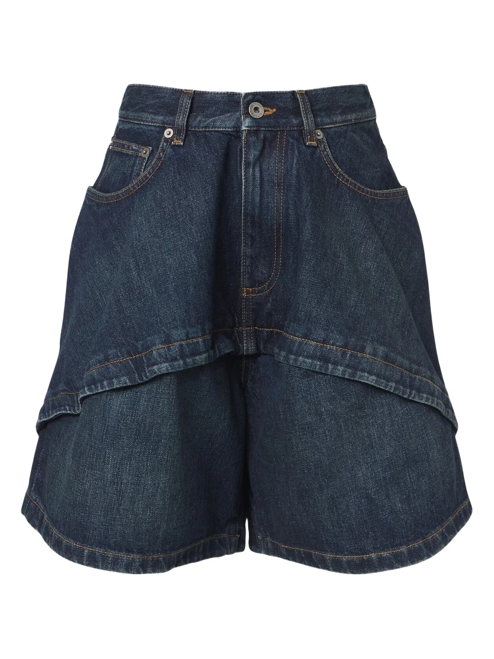 Loewe Paneled denim Bermuda shorts