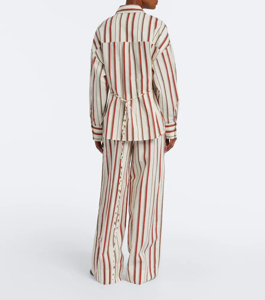 SIR. Alva striped cotton wide-leg pants | Thumbnail 4