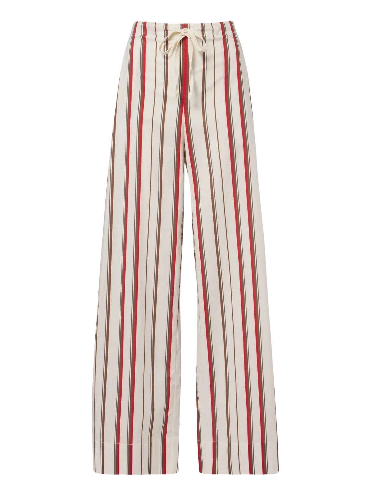 Alva striped cotton wide-leg pants Alva striped cotton wide-leg pants