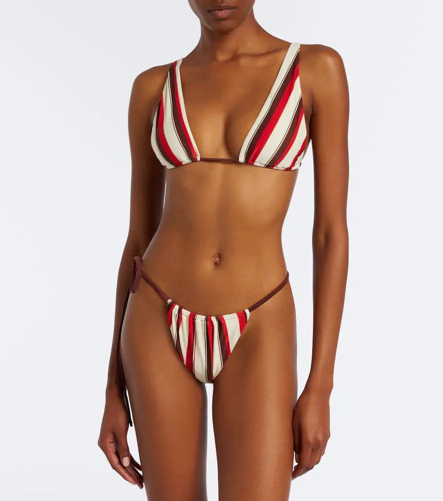 SIR. Alva striped bikini top | Thumbnail 3