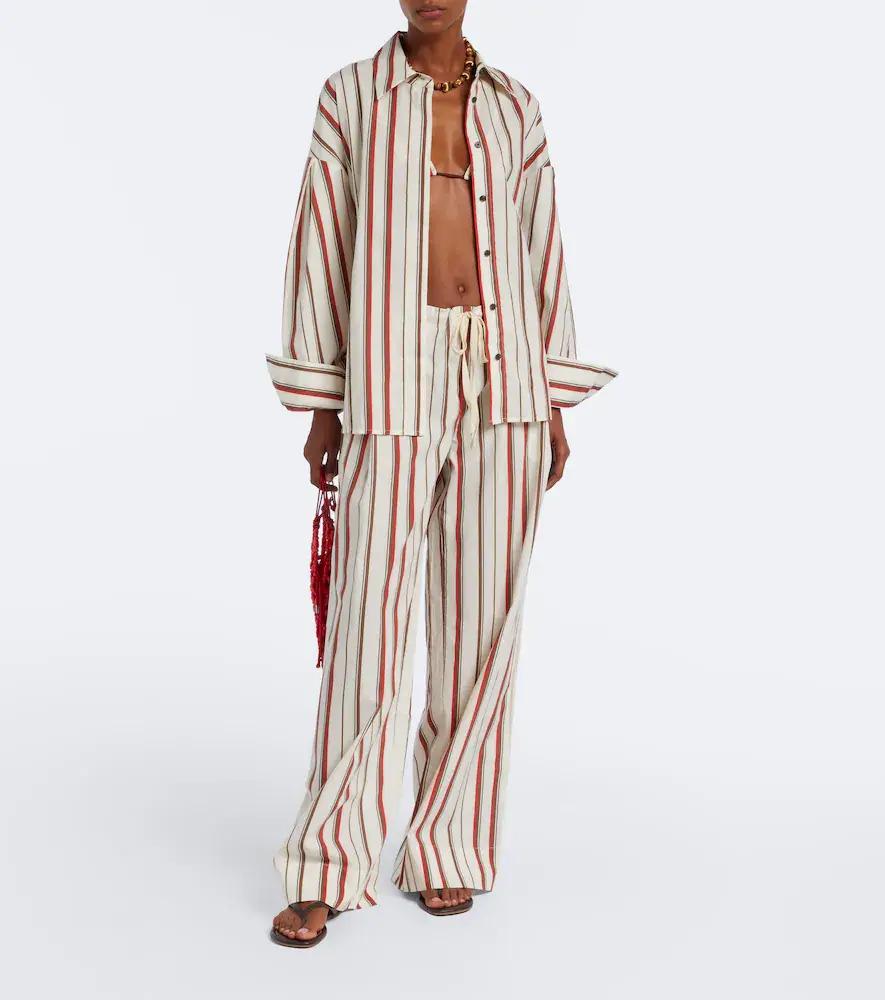 SIR. Alva striped cotton shirt | Thumbnail 4 SIR. Alva striped cotton shirt | Thumbnail 4