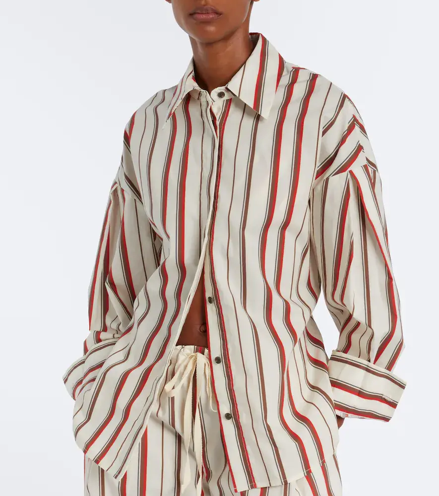SIR. Alva striped cotton shirt | Thumbnail 6 SIR. Alva striped cotton shirt | Thumbnail 6