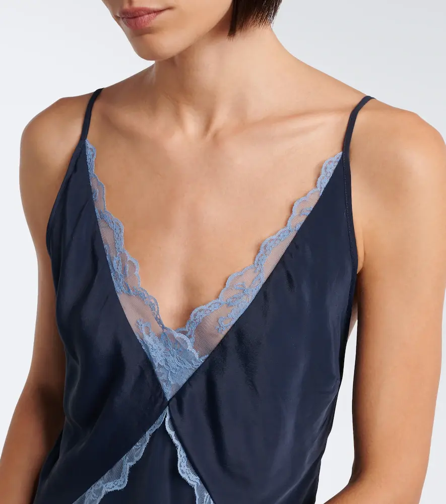 SIR. Elsie lace-trimmed gown | Thumbnail 2 SIR. Elsie lace-trimmed gown | Thumbnail 2