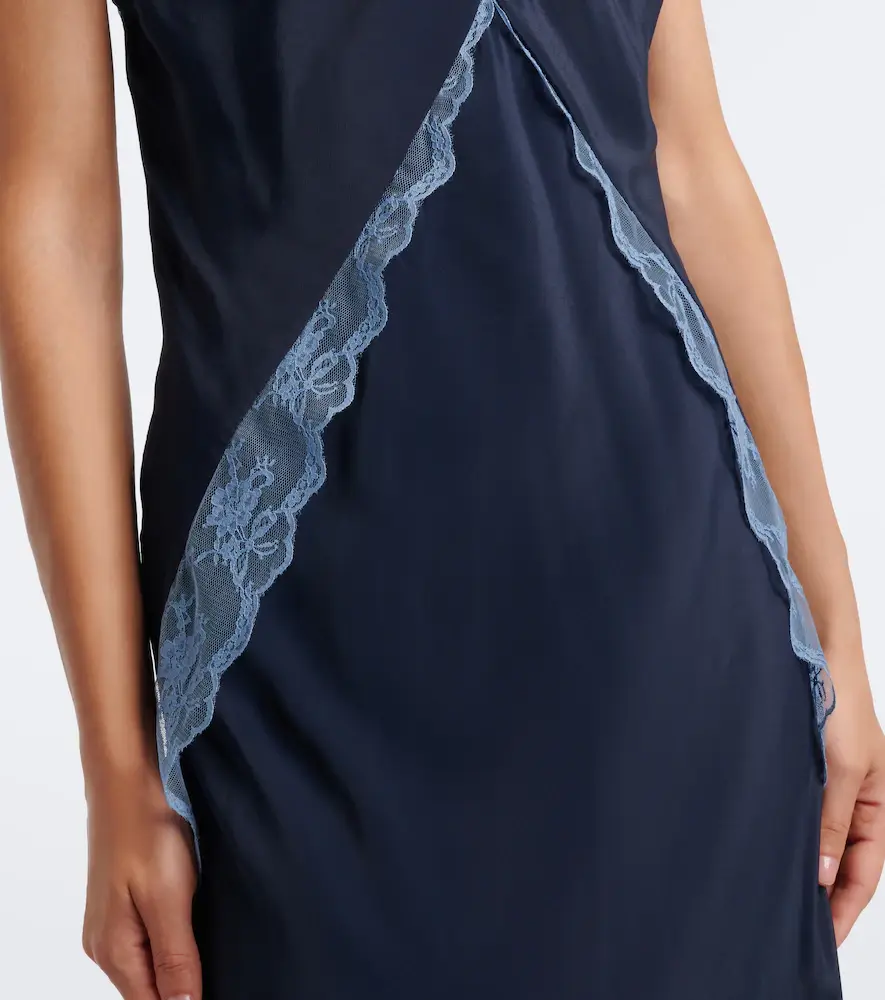 SIR. Elsie lace-trimmed gown | Thumbnail 3 SIR. Elsie lace-trimmed gown | Thumbnail 3