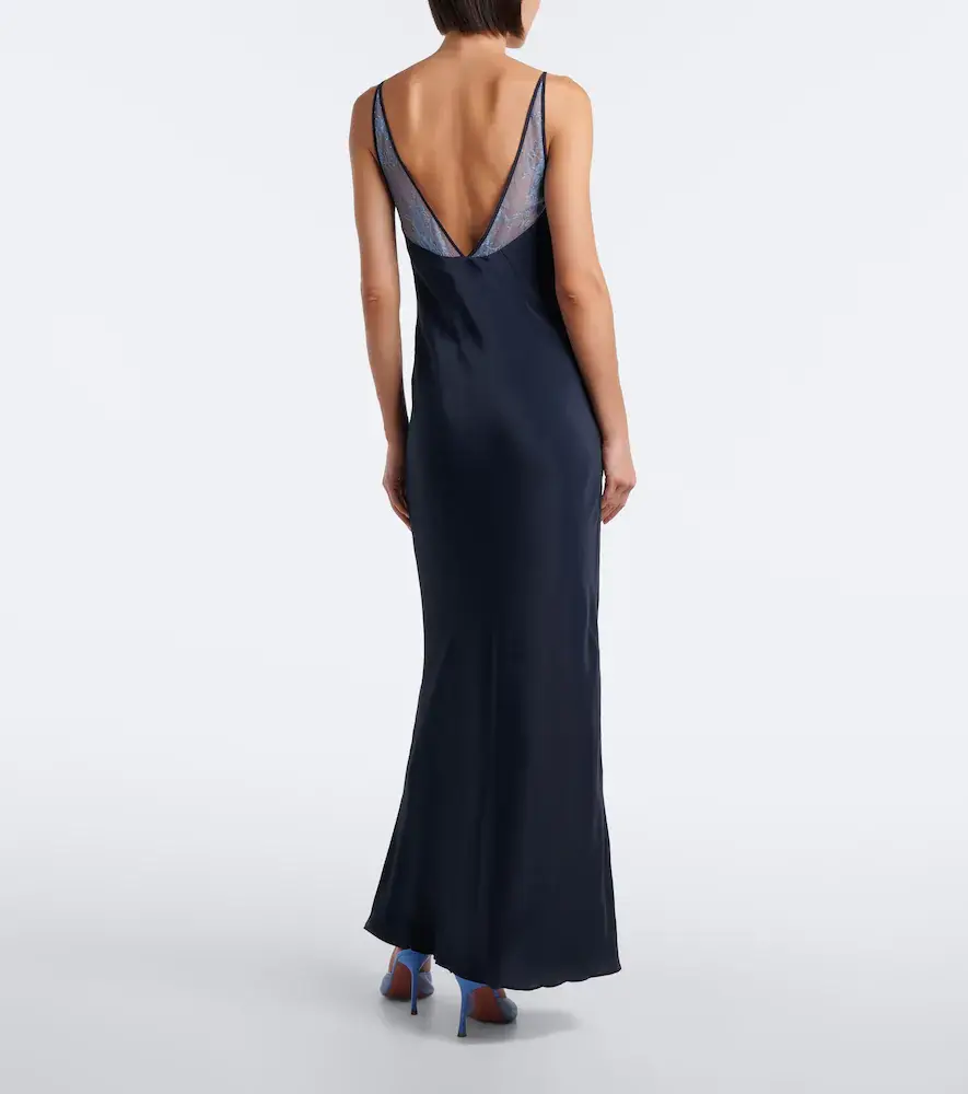 SIR. Elsie lace-trimmed gown | Thumbnail 5 SIR. Elsie lace-trimmed gown | Thumbnail 5