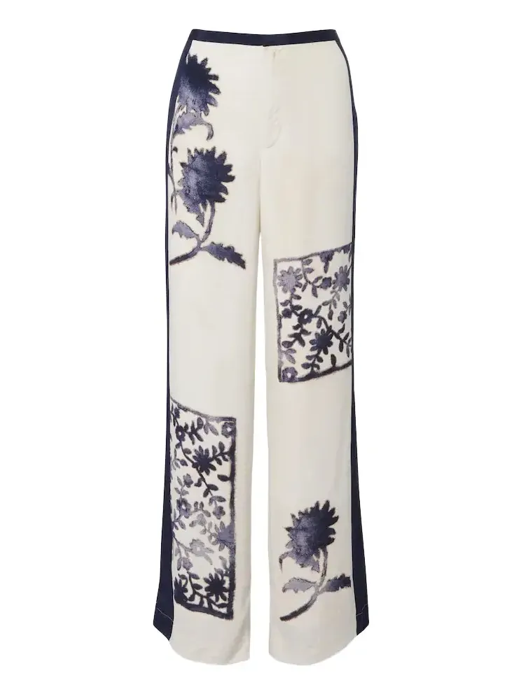 Phillipa floral wide-leg pants