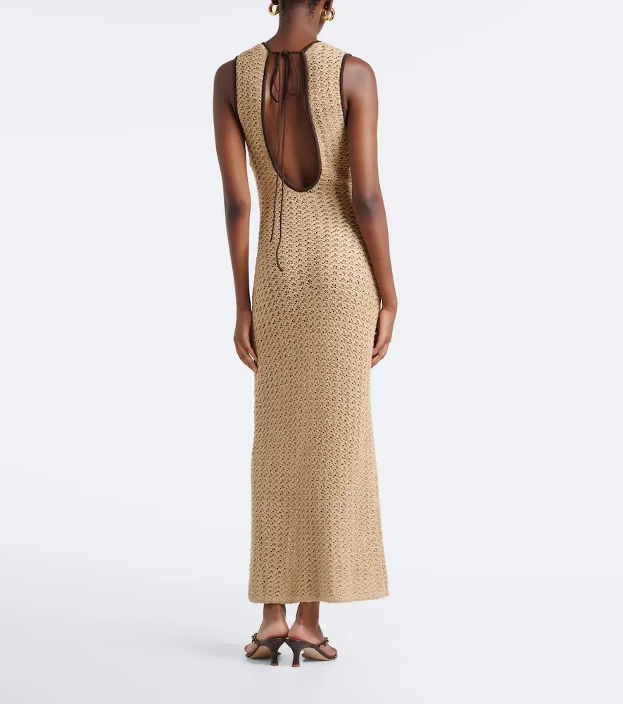 SIR. Ellinor crochet cotton maxi dress | Thumbnail 2