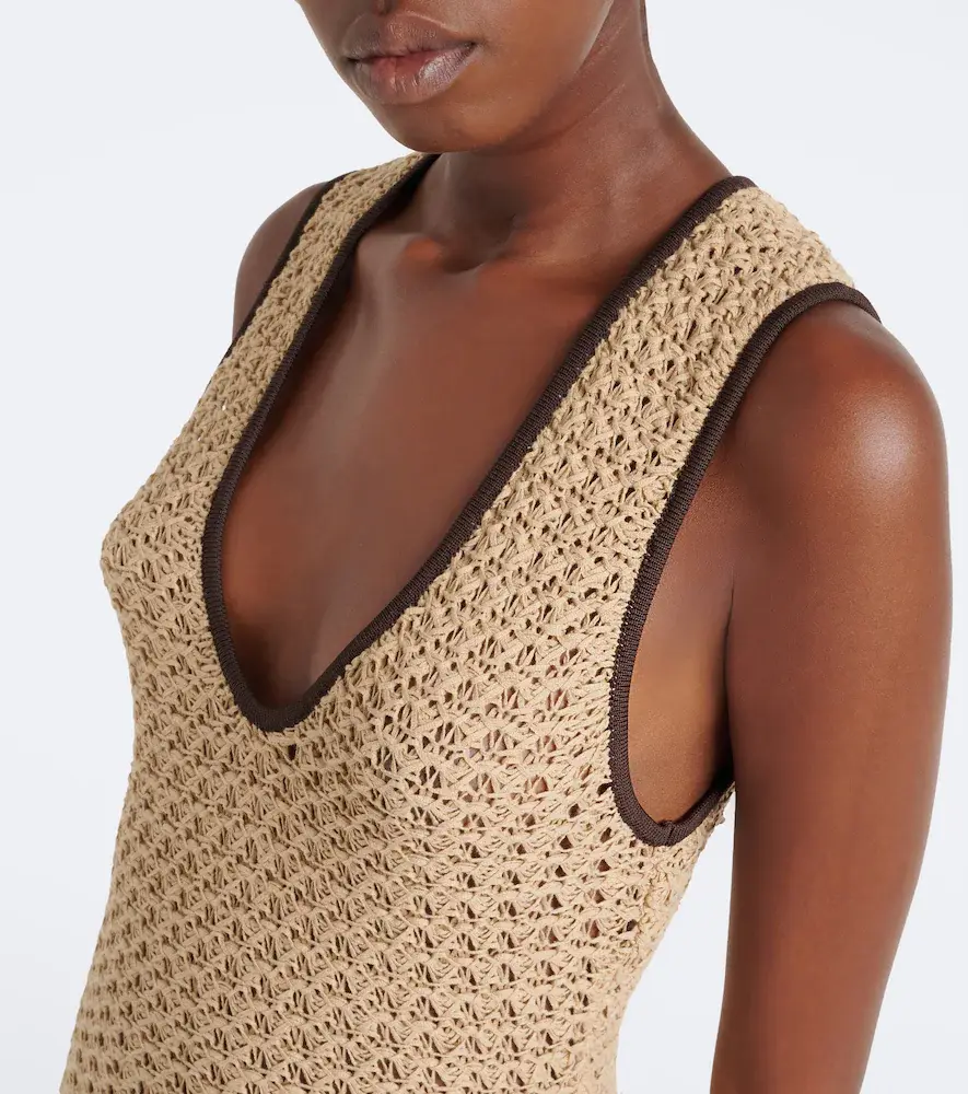 SIR. Ellinor crochet cotton maxi dress | Thumbnail 5