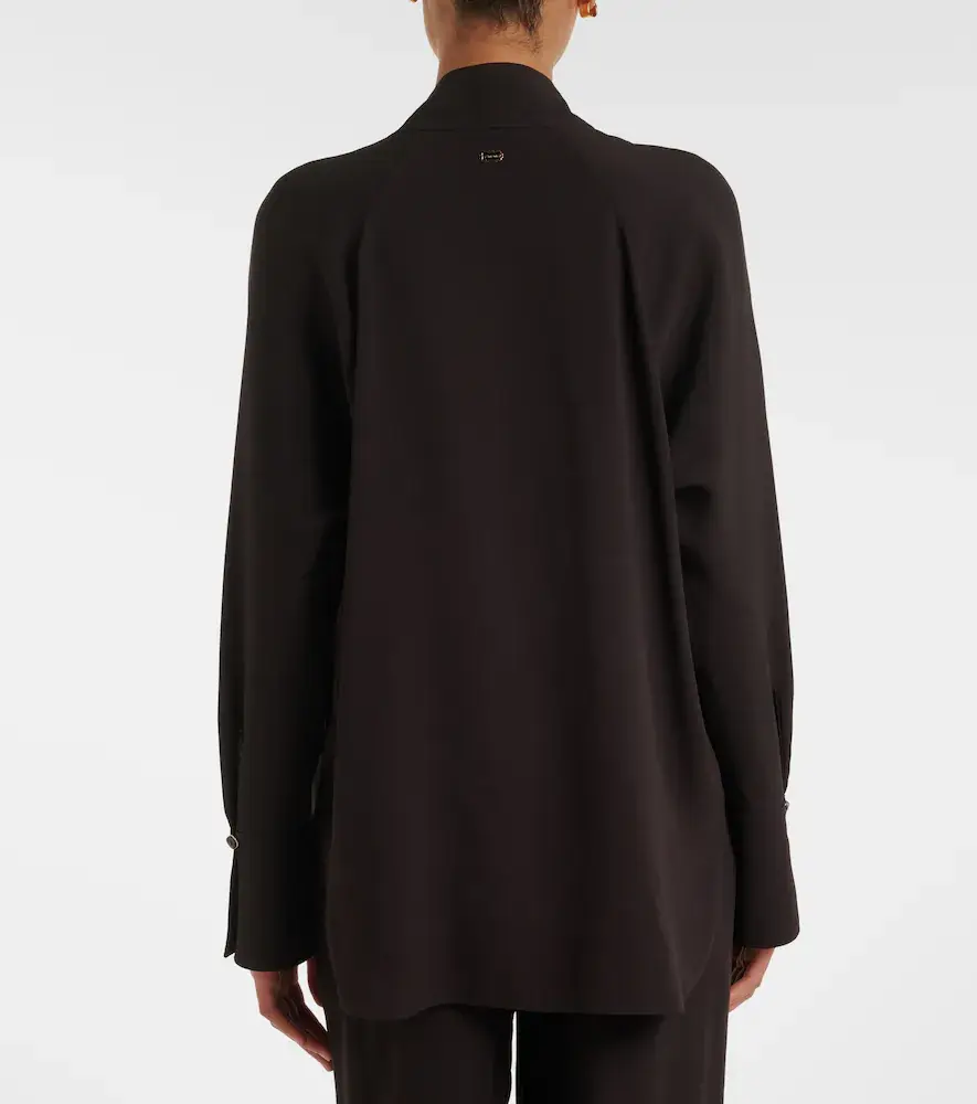 AGNONA Tie-neck jersey blouse | Thumbnail 5 AGNONA Tie-neck jersey blouse | Thumbnail 5
