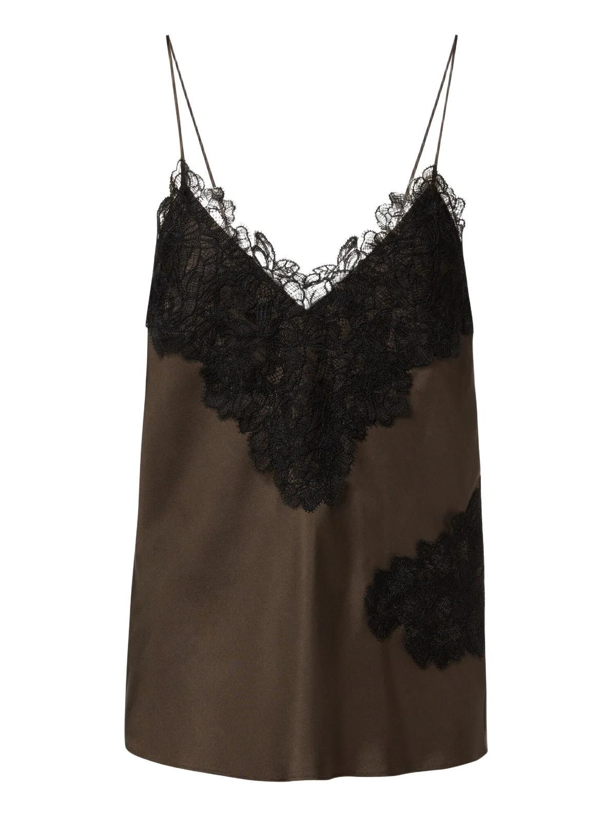 RÓHE Róhe Lace-trimmed silk satin camisole