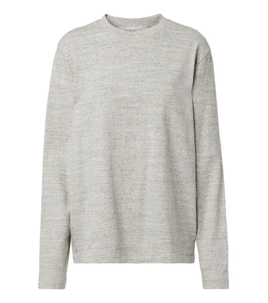 RÓHE Róhe Mouliné cotton jersey T-shirt | Image 1 RÓHE Róhe Mouliné cotton jersey T-shirt | Image 1