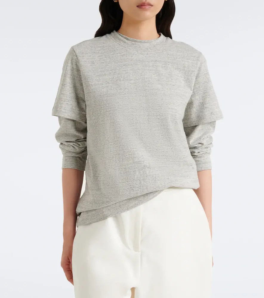 RÓHE Róhe Mouliné cotton jersey T-shirt | Thumbnail 4