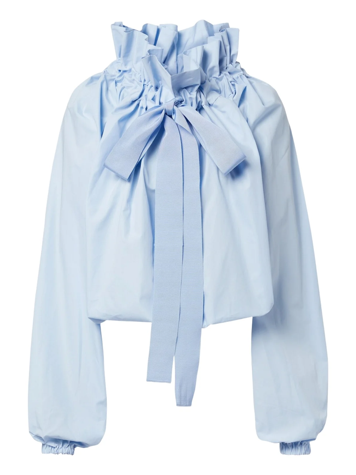 Patou Bow-detail cotton poplin blouse
