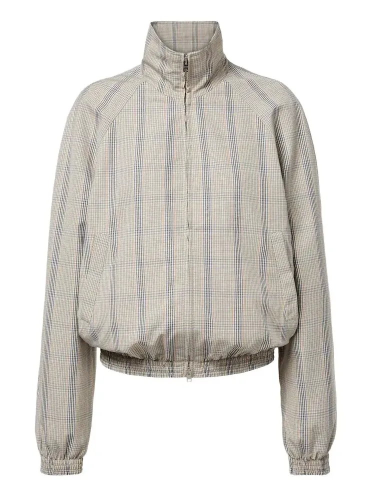 Checked technical jacket Checked technical jacket