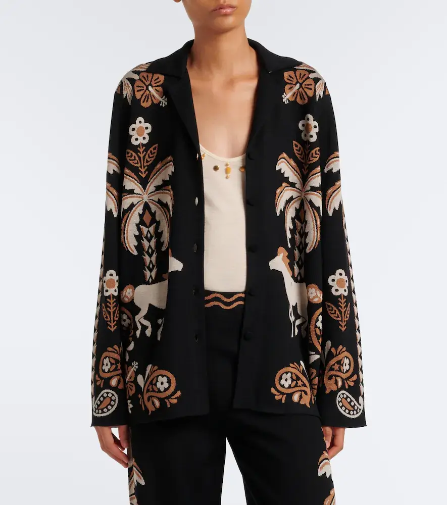 Alanui Island Roots wool and silk-blend blazer | Thumbnail 3 Alanui Island Roots wool and silk-blend blazer | Thumbnail 3