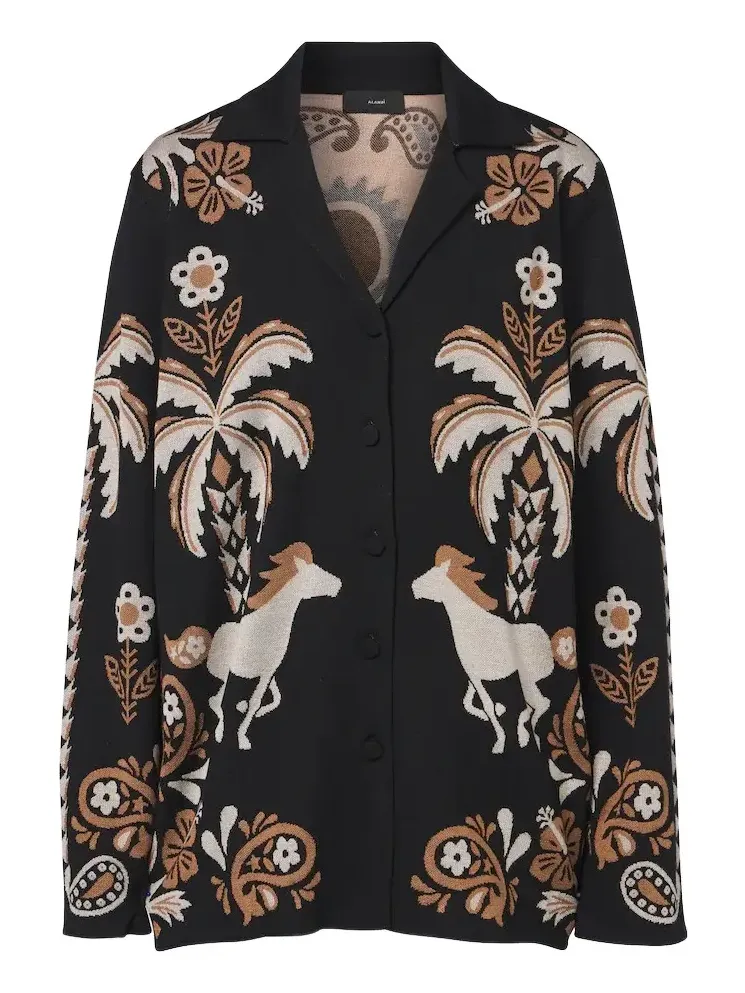 Island Roots wool and silk-blend blazer