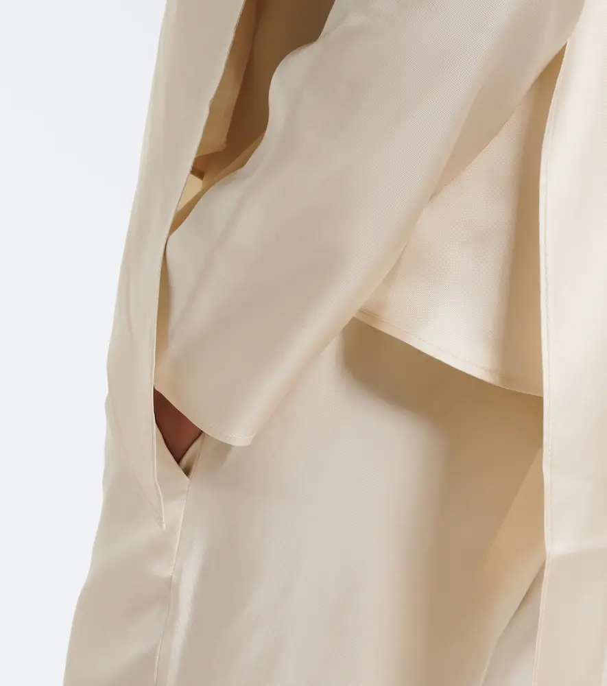 Loulou de Saison Gala draped scarf-detail silk twill top | Thumbnail 5 Loulou de Saison Gala draped scarf-detail silk twill top | Thumbnail 5