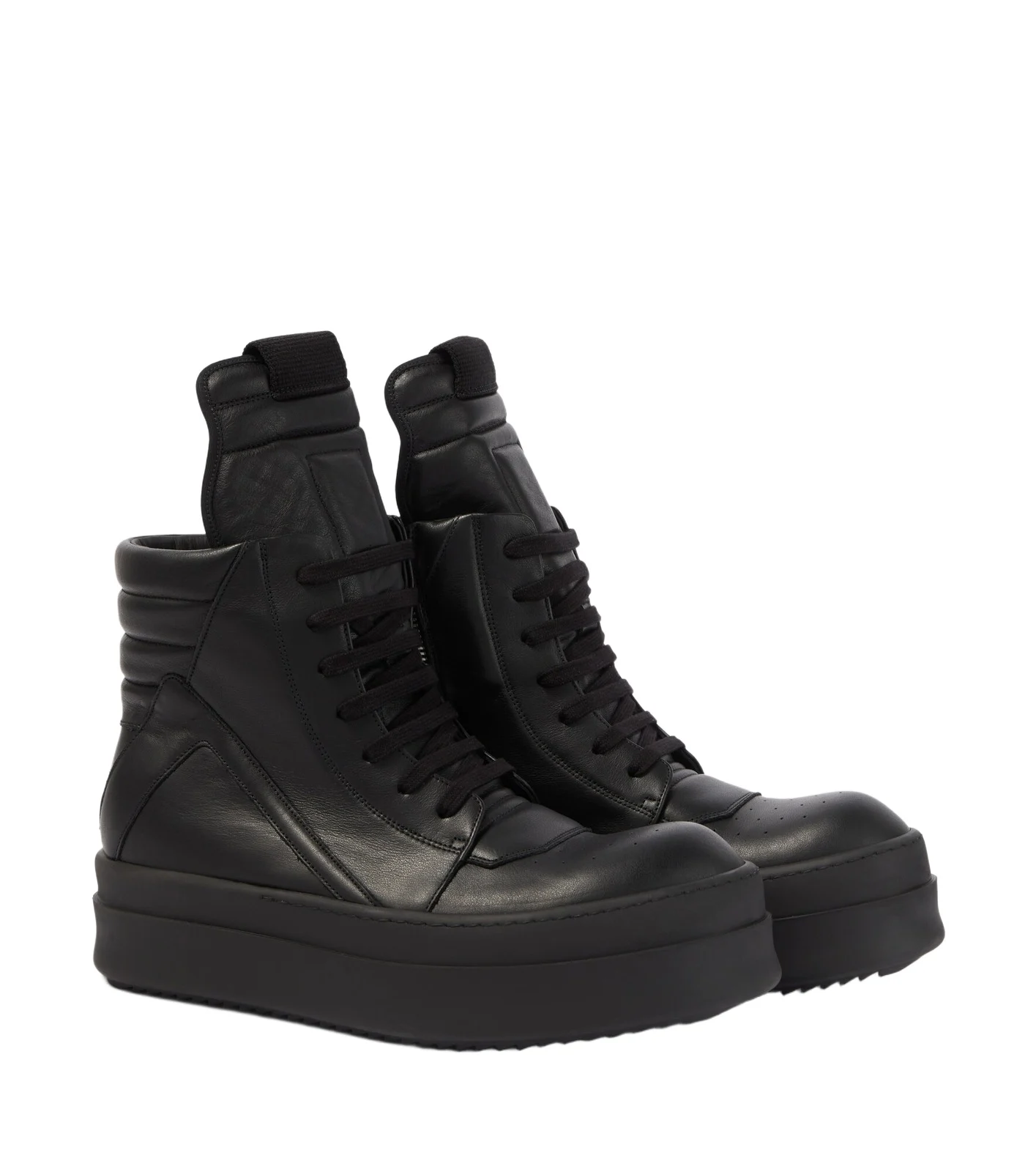 Rick Owens Mega Bumper Geobasket leather sneakers