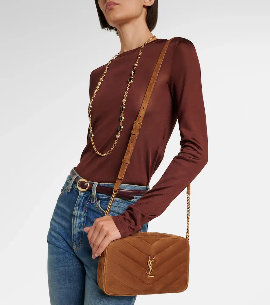 Saint Laurent Loulou Medium suede camera bag | Thumbnail 6 Saint Laurent Loulou Medium suede camera bag | Thumbnail 6