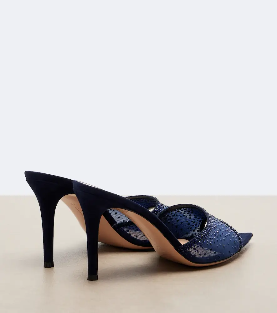 Gianvito Rossi Rania embellished mesh mules | Thumbnail 4 Gianvito Rossi Rania embellished mesh mules | Thumbnail 4