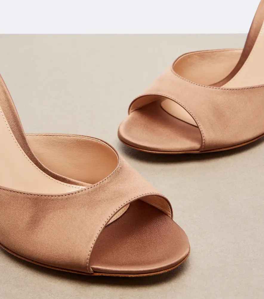 Gianvito Rossi Sofia satin mules | Thumbnail 4 Gianvito Rossi Sofia satin mules | Thumbnail 4