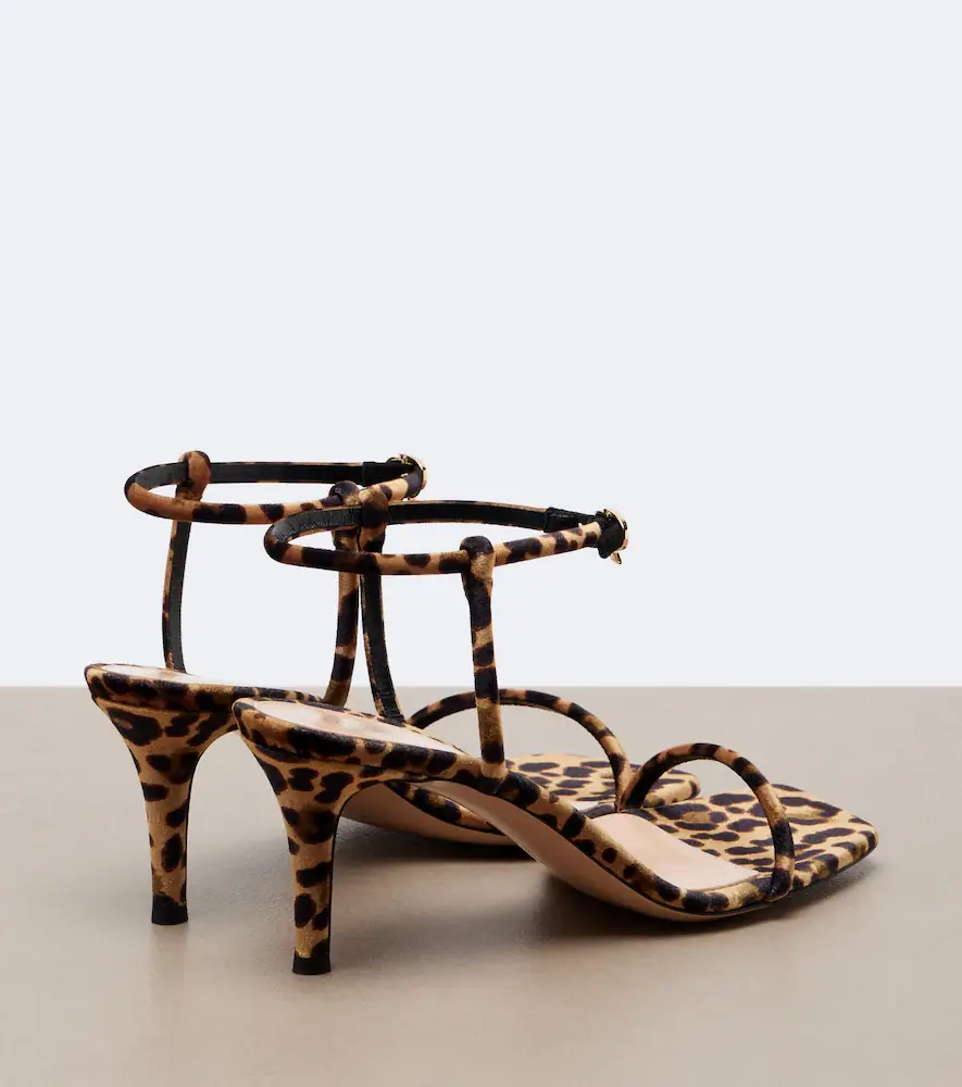 Gianvito Rossi Leopard print velvet sandals | Thumbnail 3
