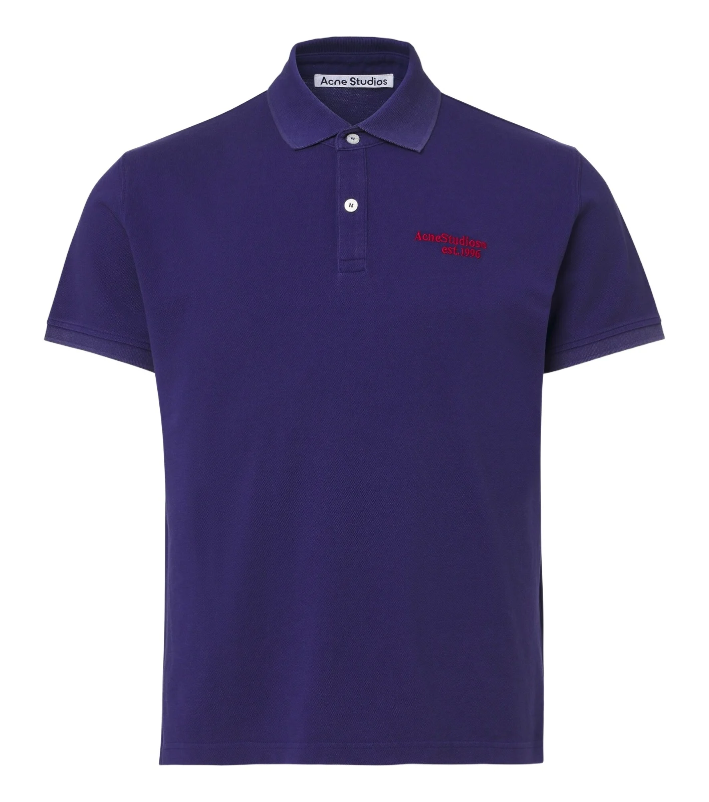 Acne Studios Logo cotton piqué polo shirt