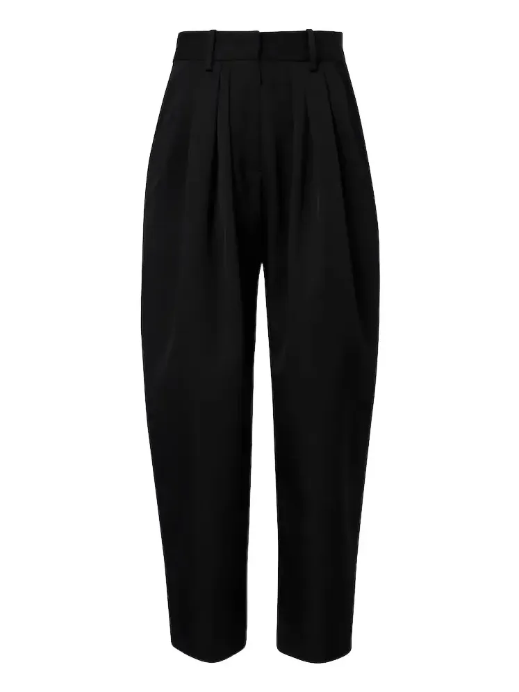 Janice pleated wool pants