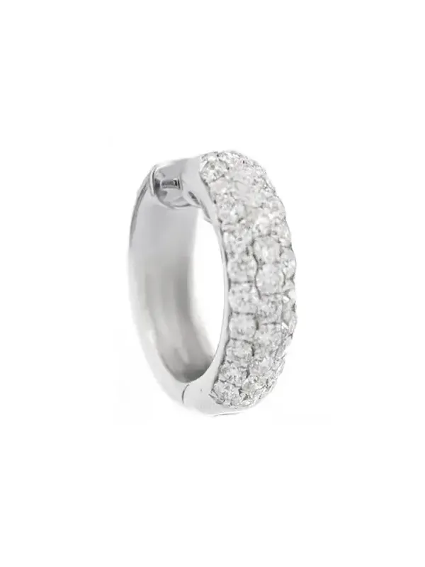 0.32ct Diamond 18K Gold Chunky Pave Huggie Hoop Earrings 0.32ct Diamond 18K Gold Chunky Pave Huggie Hoop Earrings