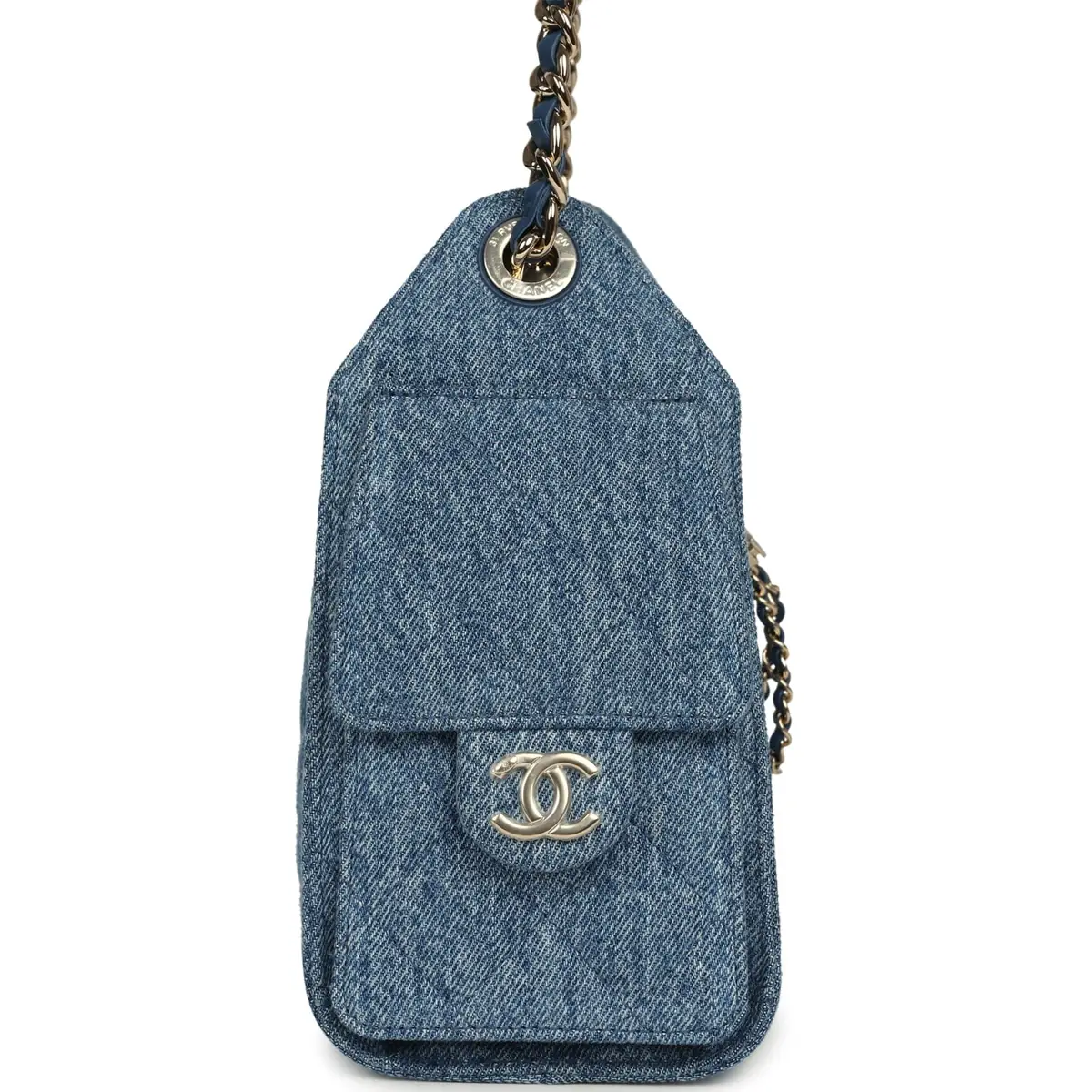 Chanel Chanel Mini 25 Hobo Bag Blue Washed Denim Light Gold Hardware | Thumbnail 3 Chanel Chanel Mini 25 Hobo Bag Blue Washed Denim Light Gold Hardware | Thumbnail 3