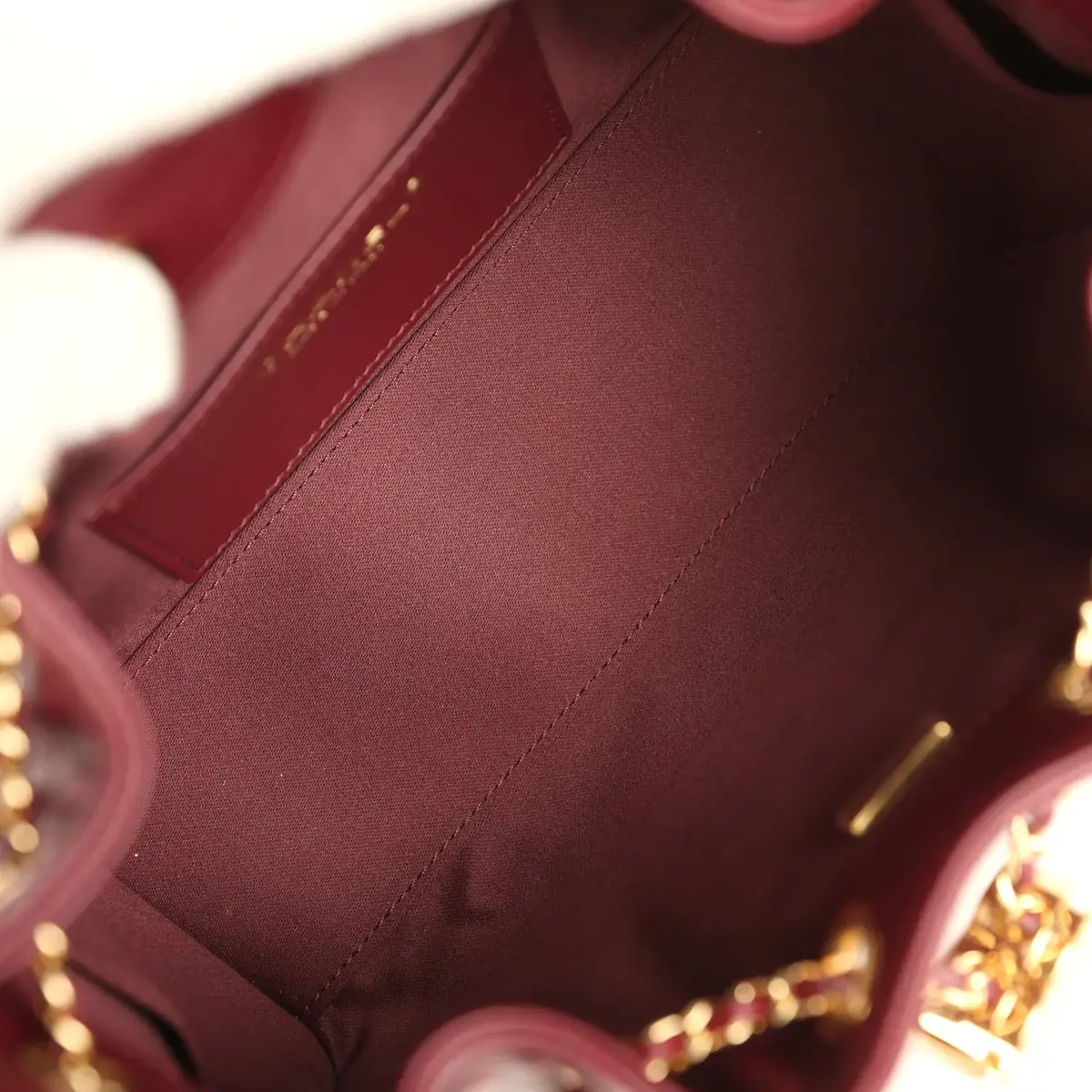 Chanel Chanel Mini 25 Hobo Bag Dark Burgundy Caviar Gold Hardware | Thumbnail 8